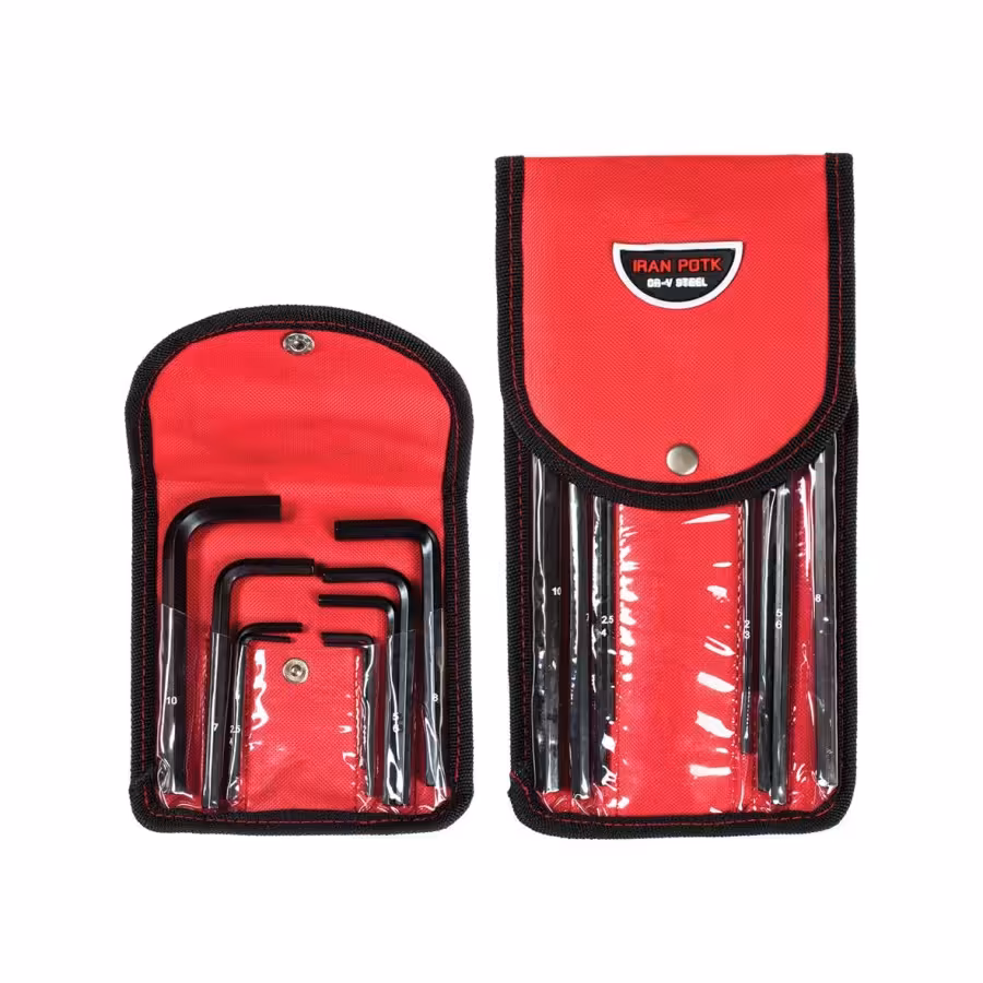 مجموعه آچارهای آلن کوتاه 2 تا 10 میلیمتری ایران پتک مدل SL 5010