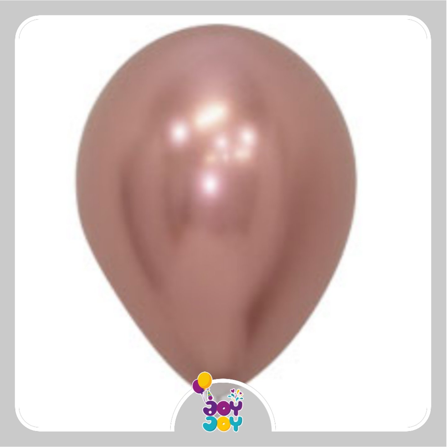 بادکنک کروم رزگلد - بادکنک لاتکس کروم رزگلد - 12 اینچ سایز معمولی بادکنک