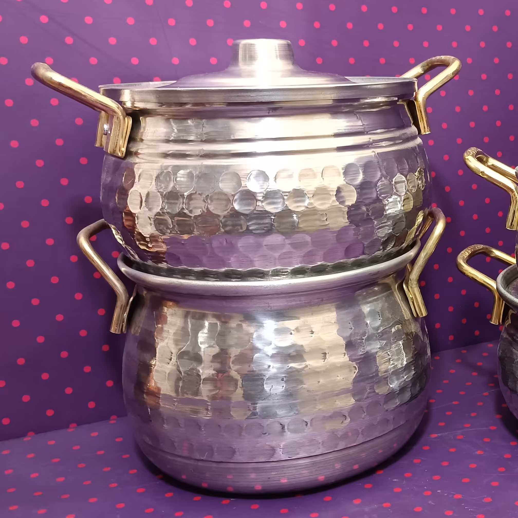 قابلمه روحی ست 4 عددی طرح چکشی (سایز کوچک)