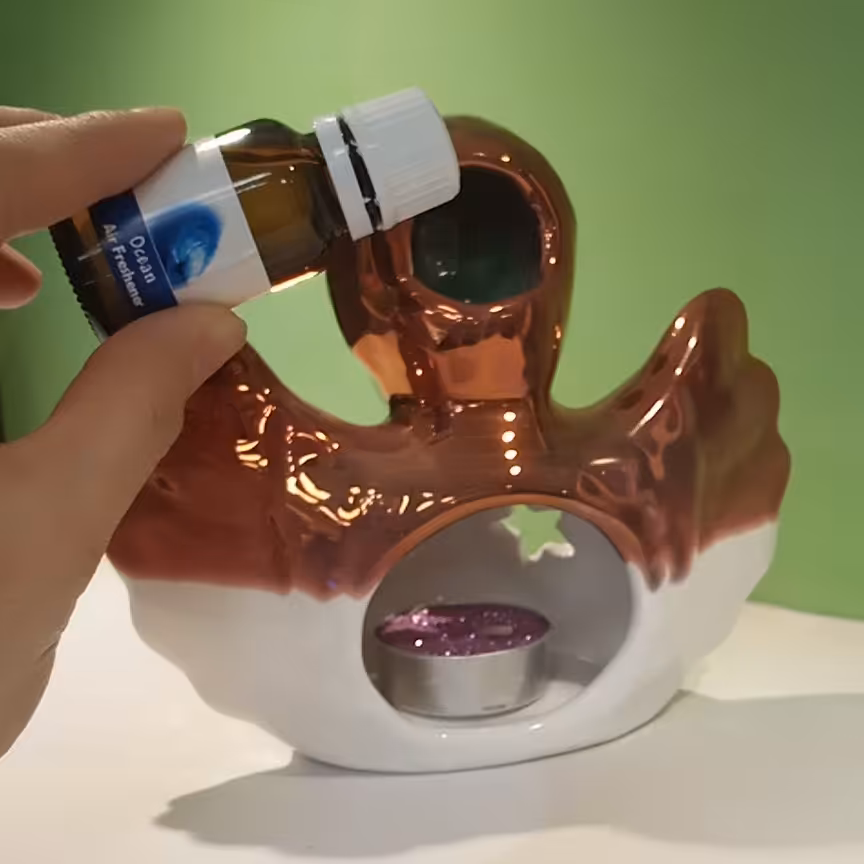 شمعدان و اسان سوز لعاب مسی طرح فرشته