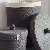 باکس اسباب بازی ولباس در سه رنگ طوسی خاکستری و سفید درابعاد 30 40 50