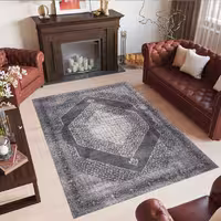 فرش ساده و شیک نقشه خلوت رنگ طوسی WA-1755
