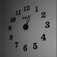 ساعت  لاتین کامل مشکی