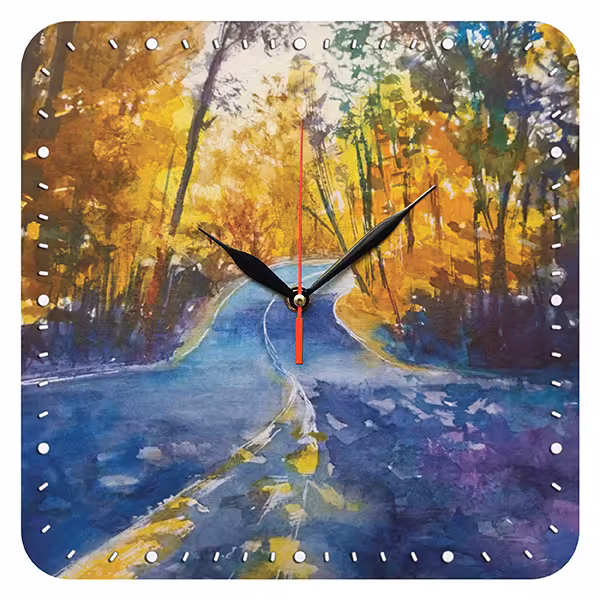 ساعت دیواری مدل 1020 طرح جاده پاییزی