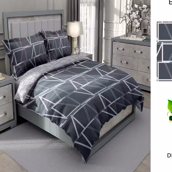 سرویس لحاف یکنفره دیجیتال پنبه ای سارای کد3074