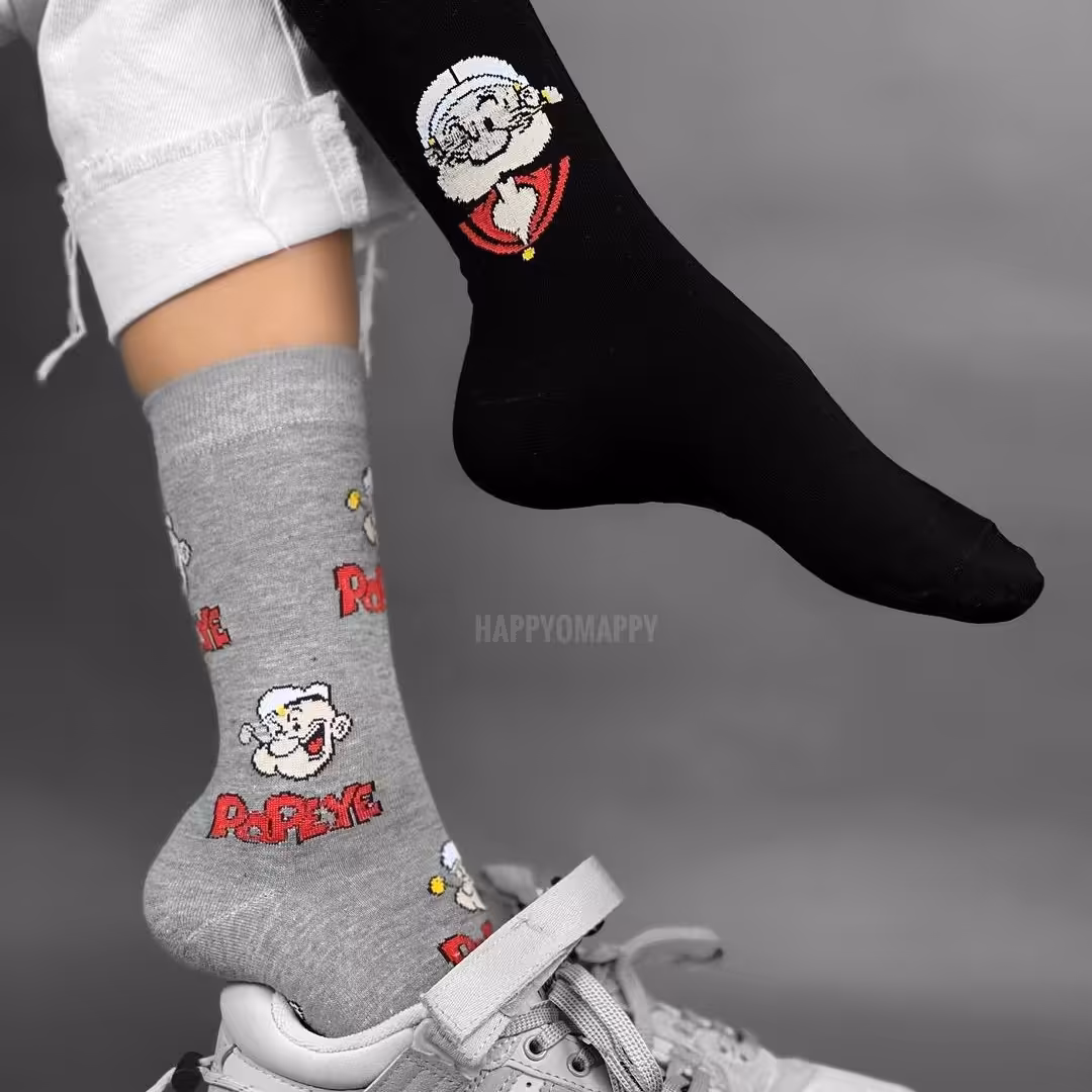 جوراب ساقدار طرح ملوان زبل تا به تا نخ پنبه فری سایز