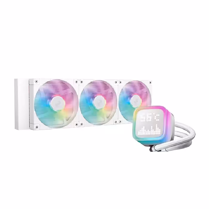 فن پردازنده مایع دیپ کول سفید مدل LP360 WH ARGB