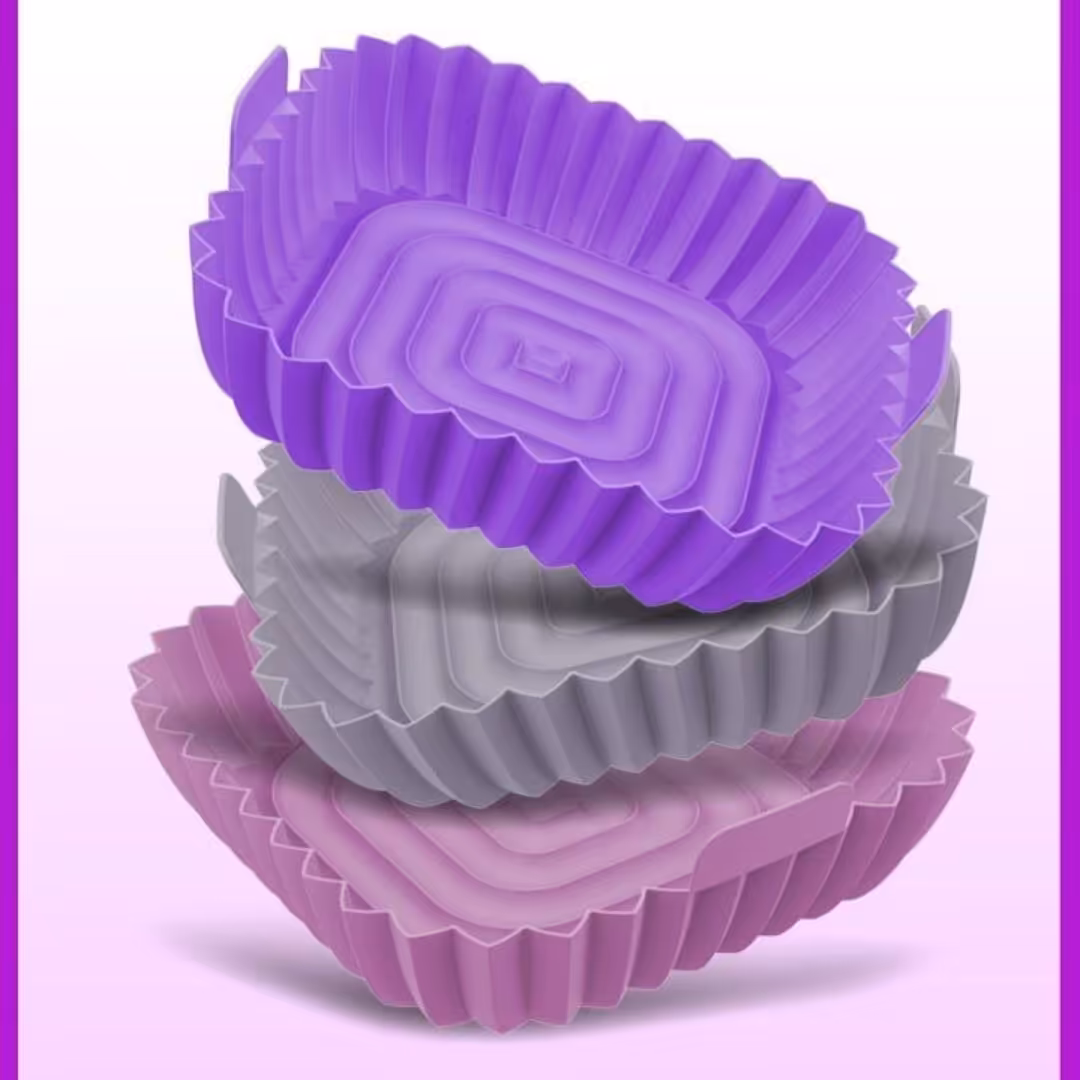 قالب هواپز مربع بزرگ سیلیکون ابعاد 23در23 سانت و کف حدود17سانت ارتفاع5س قالب ایر فرایر قالب سیلیکونی سرخ کن قالب سرخ کن