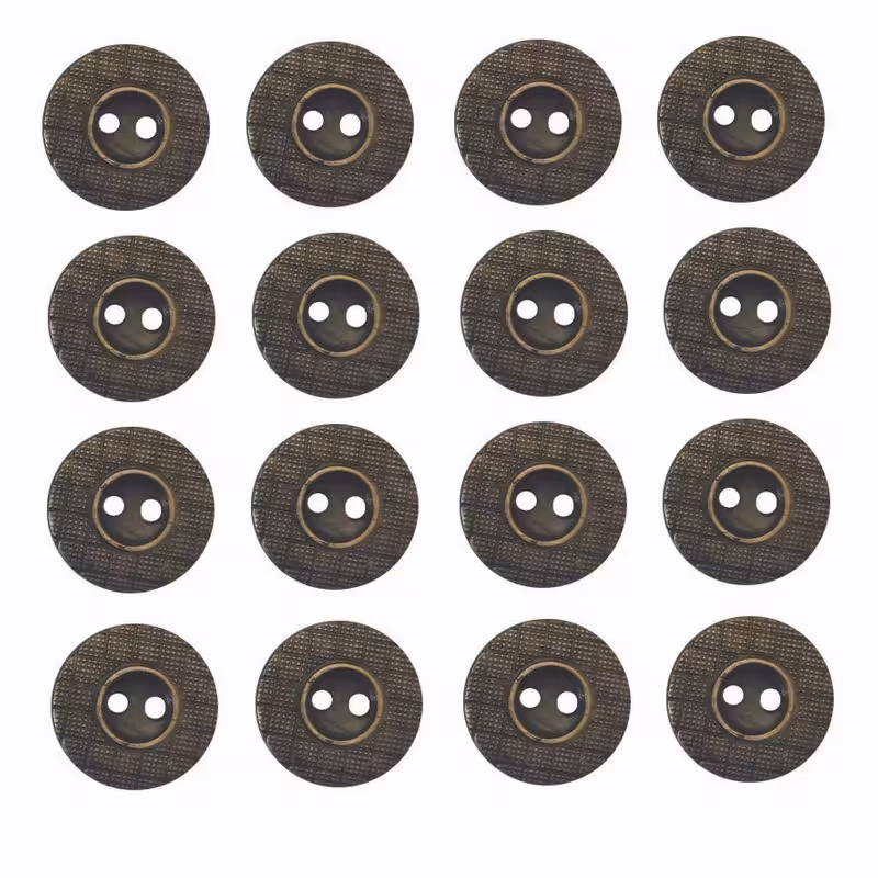 دکمه طرح جین (فلزی) مدل JINK بسته 16 عددی (قطر حدود یک سانتی متر)