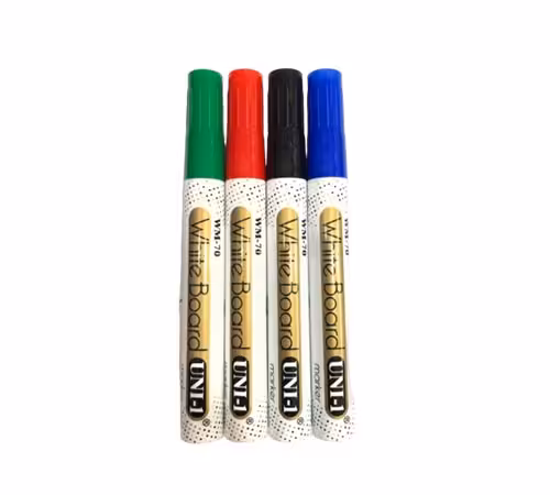 ماژیک وایت برد uni-1 بسته 12 عددی