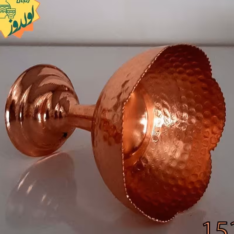 بستنی خوری مدل لاله  کد152  مس زنجان 