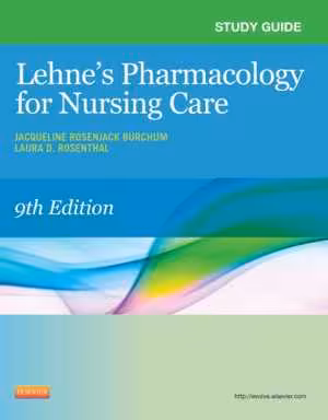 [PDF] دانلود کتاب Study Guide Pharmacology For Nursing Care, 9th ed, 2016