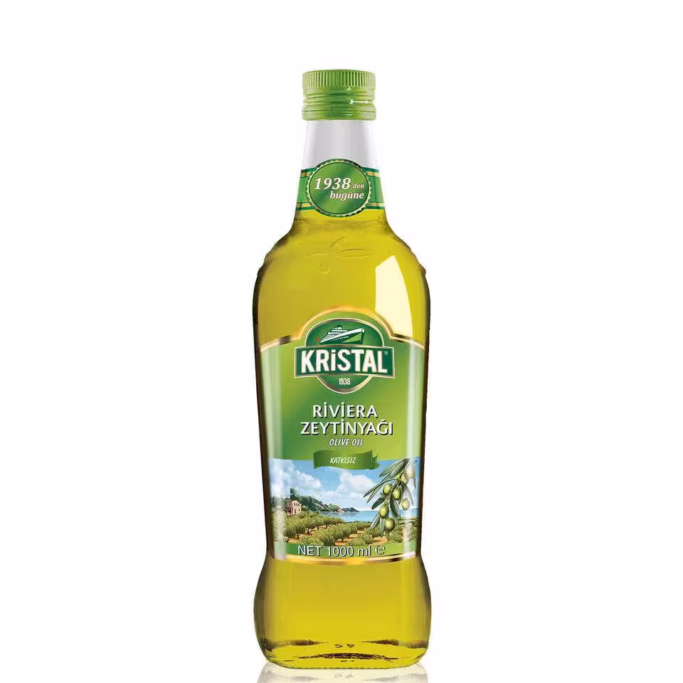 روغن زیتون بکر کریستال بدون بو حجم 1 لیتر