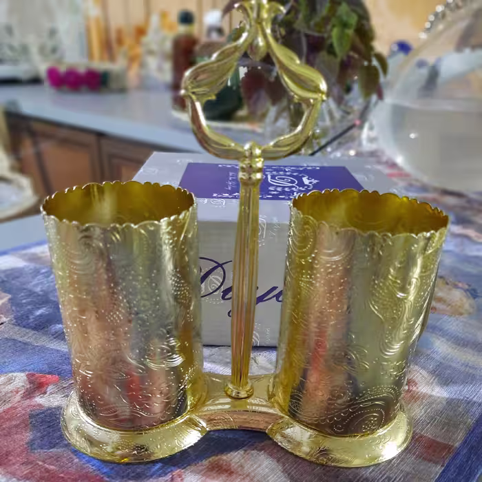 جای کاردو چنگال دوقلو  1612 دیانا  طلایی