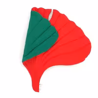 تشک و شال مبل و تخت  دورو طرح نیلوفر آبی کوچک برند کسا رنگ سبز و قرمز 