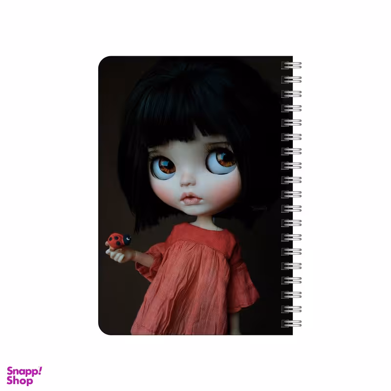 دفترچه یادداشت بامبیلیپ مدل چوبی طرح دختر و کفش دوزک کد 6953534