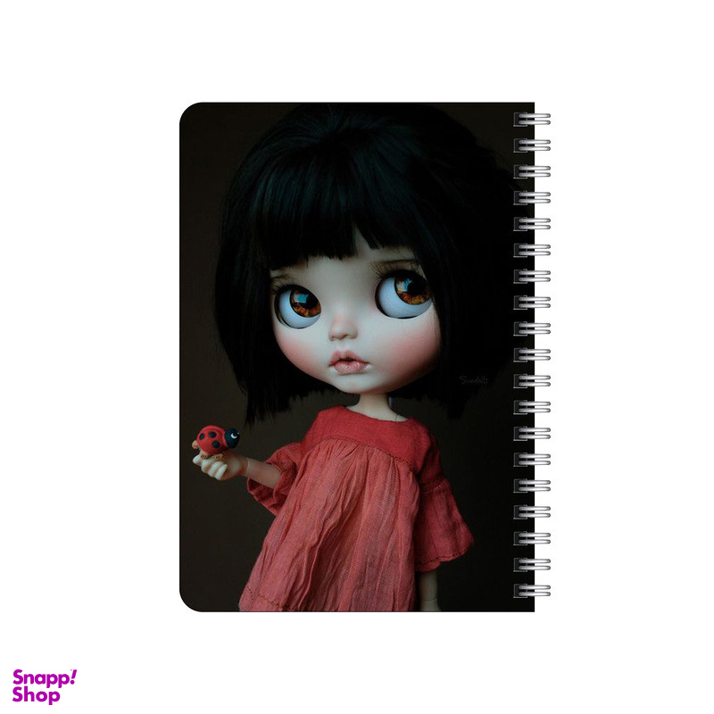 دفترچه یادداشت بامبیلیپ مدل چوبی طرح دختر و کفش دوزک کد 6953534