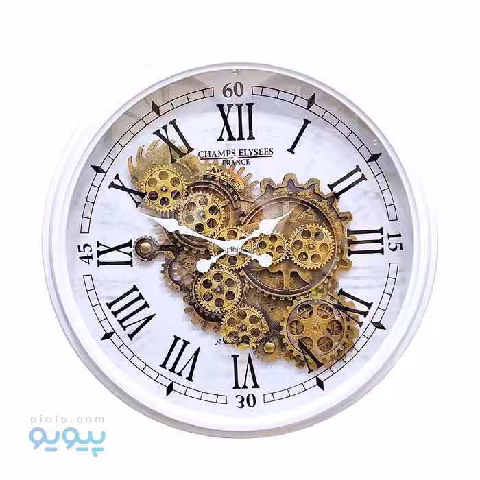 ساعت دیواری چرخ دنده‌ای طرح نقشه ایران تک و عمده