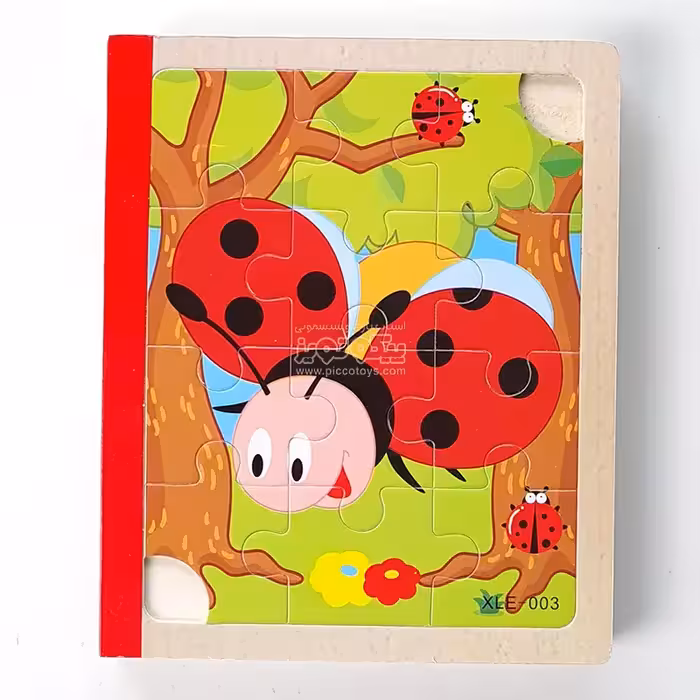 پازل کتابی چوبی مدل حشرات کد XLE-003