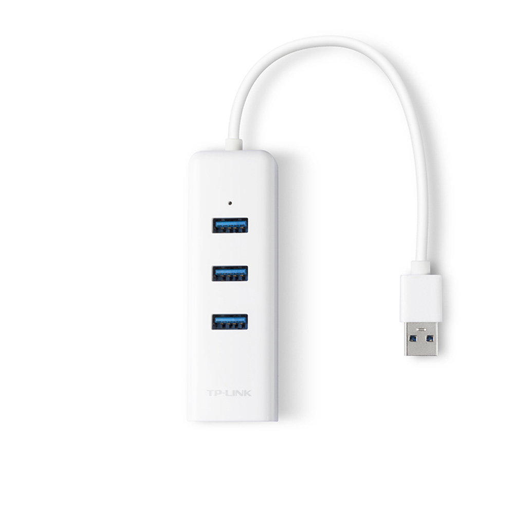 قیمت و خرید هاب USB 3.0 سه پورت و کارت شبکه تی پی لینک مدل UE330 | یاس ارتباط