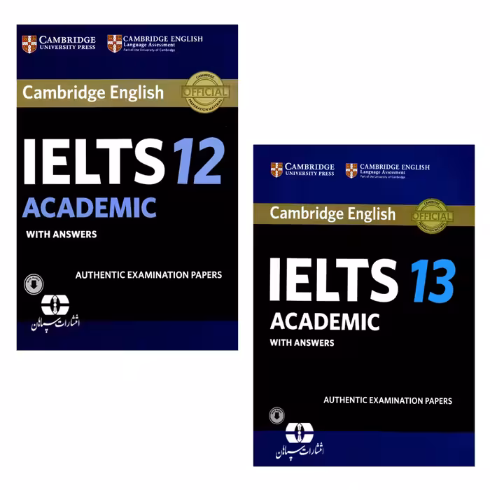 کتاب IELTS Cambridge 13 Academic &12 Academic اثر جمعی از نویسندگان انتشارات سپاهان دو جلدی