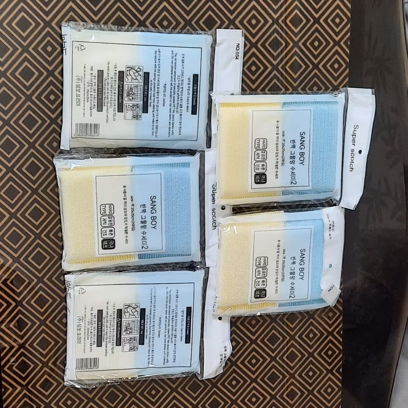 اسکاج دو قلو دو رنگ طرح کره 