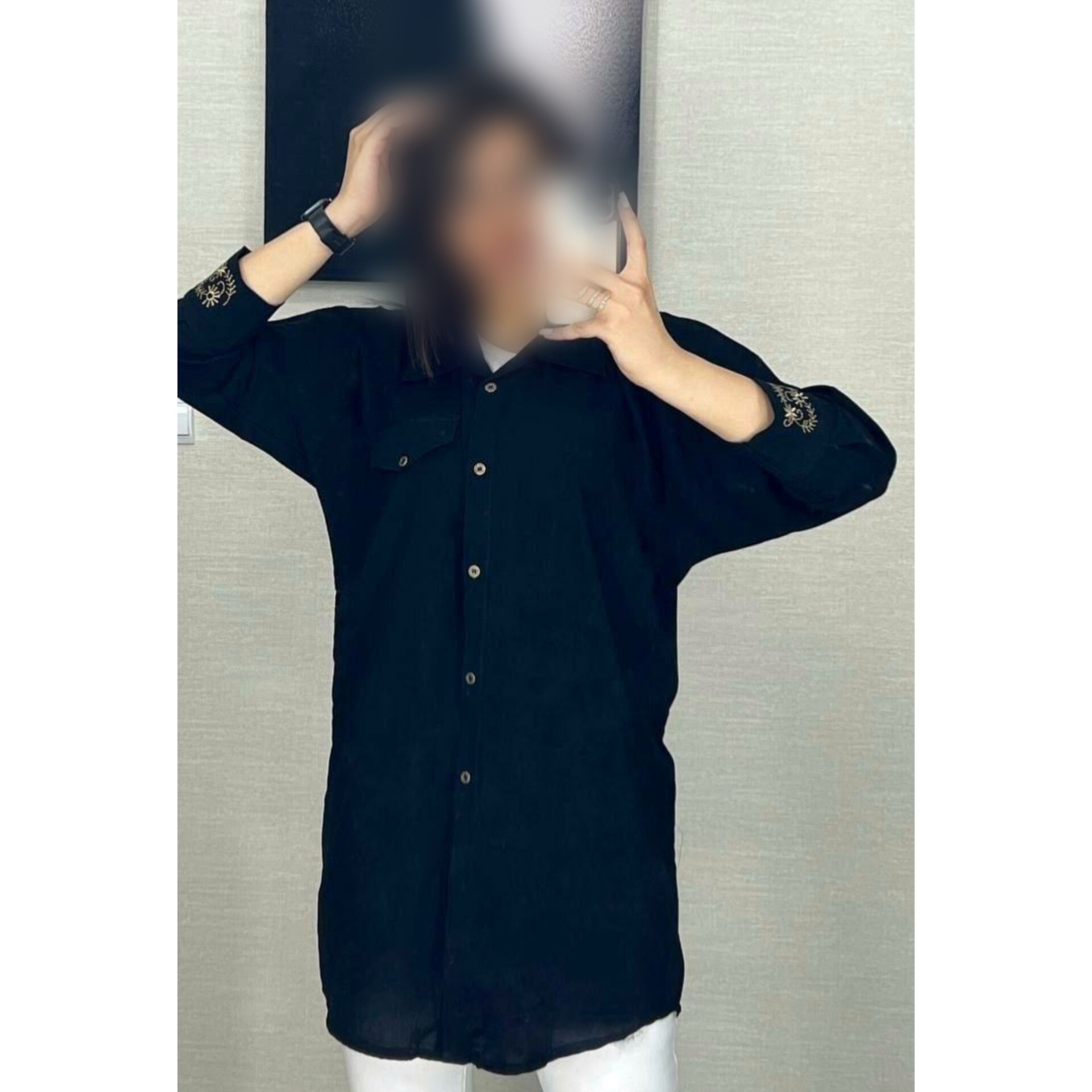 تونیک مانتویی مروارید بسیار خنک فری سایز