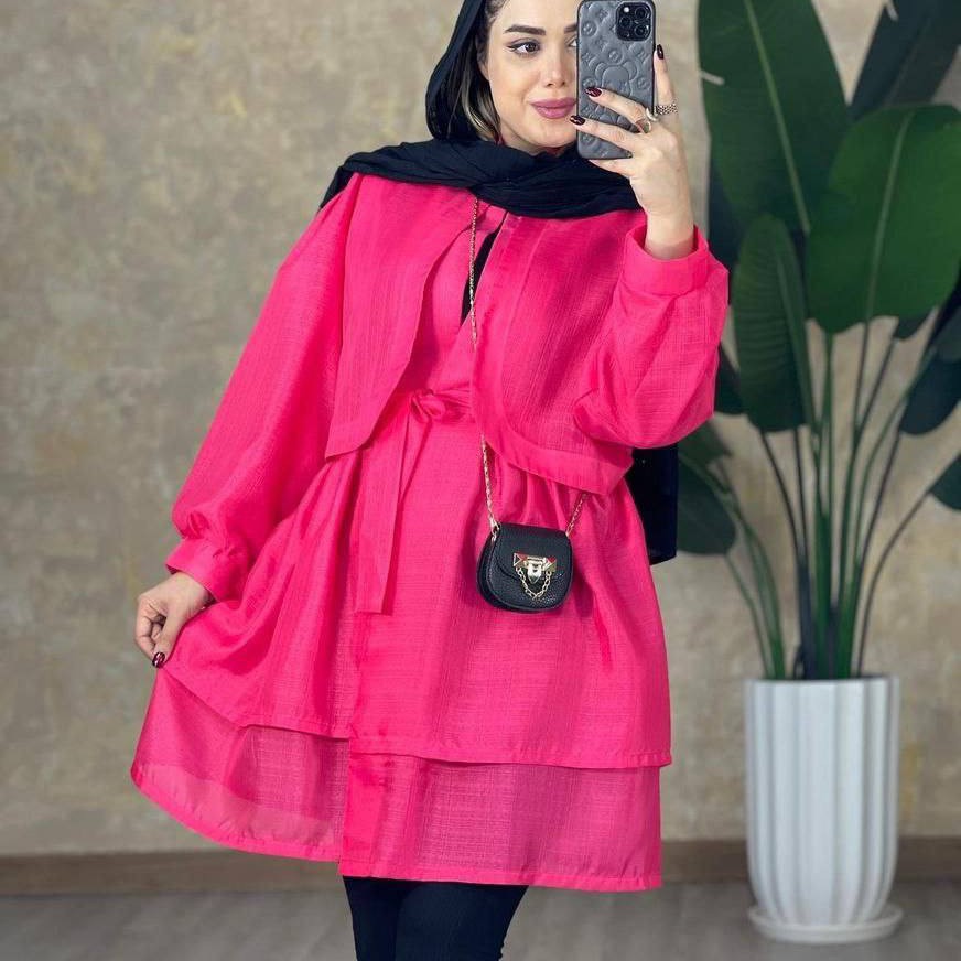 مانتو عروسکی ژیله دار مدل تابستونی جنس وکیفیت دوخت عالی ارسال رایگان