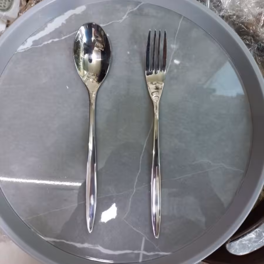 سرویس قاشق چنگال 24 نفره یونیک 120 پارچه مدل دهنه اروپایی شرکتی