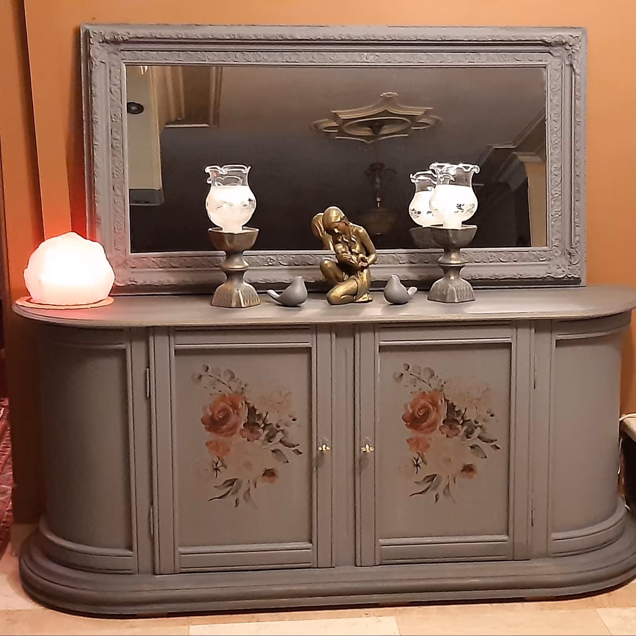 آینه و کنسول تمام چوب