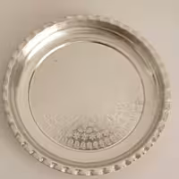 سینی گرد مجمع مسی لبه کنگره نانوشده قطر 39سانتی