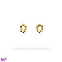 گوشواره طلا 18 عیار زنانه مدوپد طرح امیریان کد AM10077