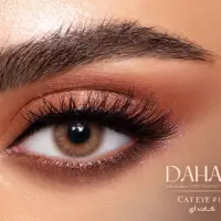 لنز دهب کت آی CAT EYE  رنگ عسلی متوسط روشن