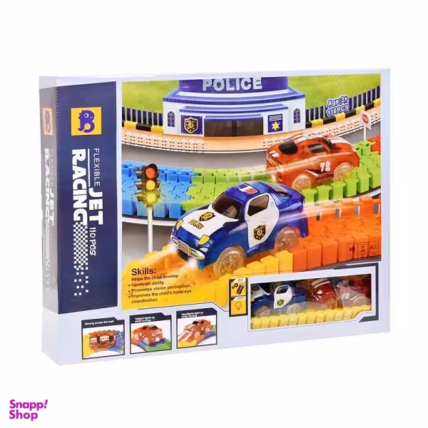 اسباب بازی ساختنی 110 قطعه مدل جت ريسينگ