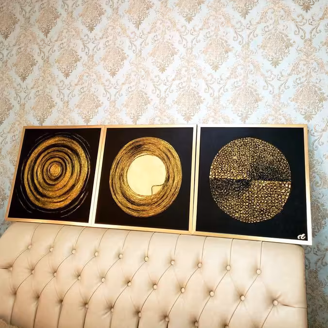 تابلو دکوراتیو برجسته 3 تیکه 