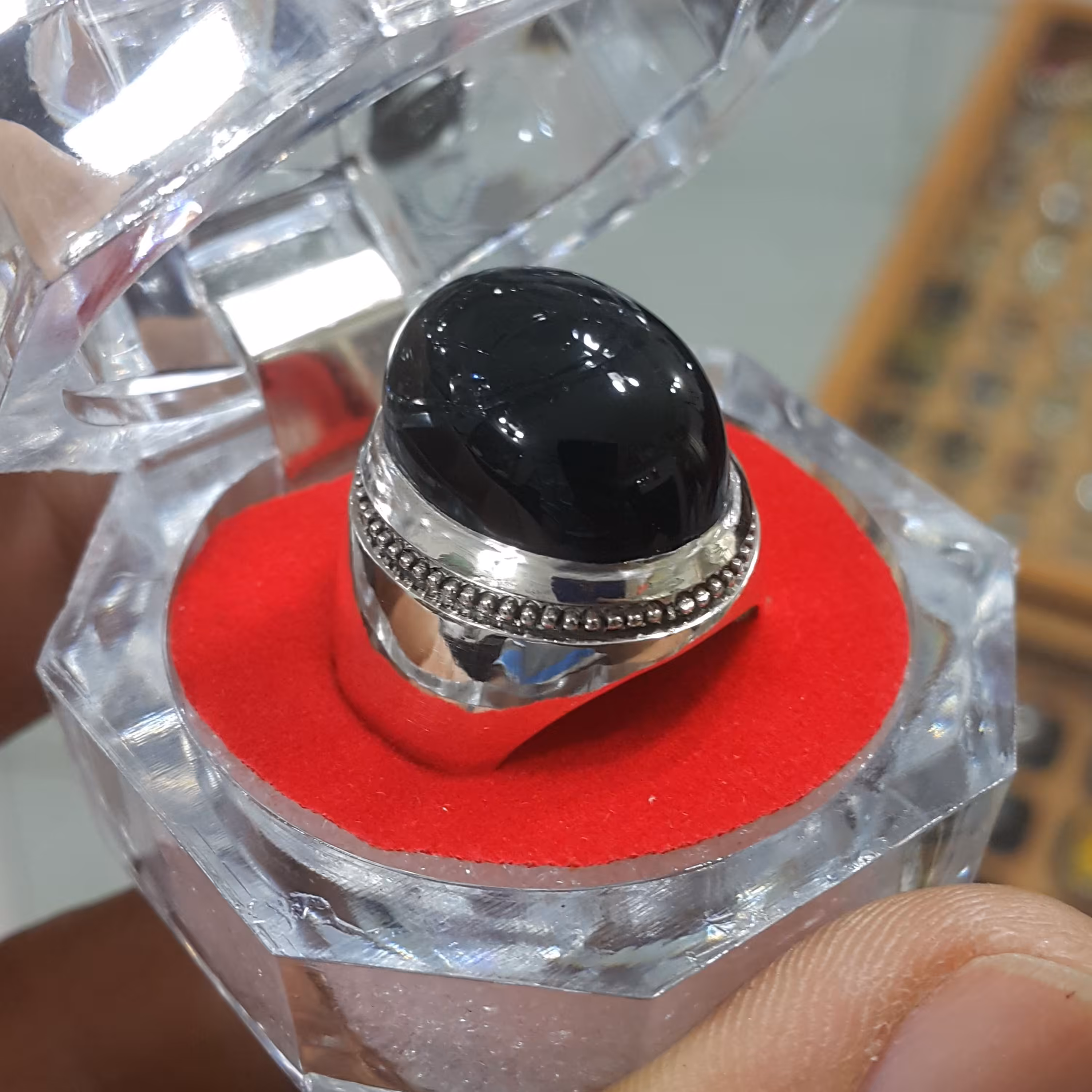 انگشتر عقیق شفت العبد یمنی