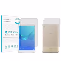 گلس صفحه نمایش و پشت تبلت هوآوی MediaPad M5 8.4 مدل نانو هیدروژل شفاف برند راک اسپیس کد LL