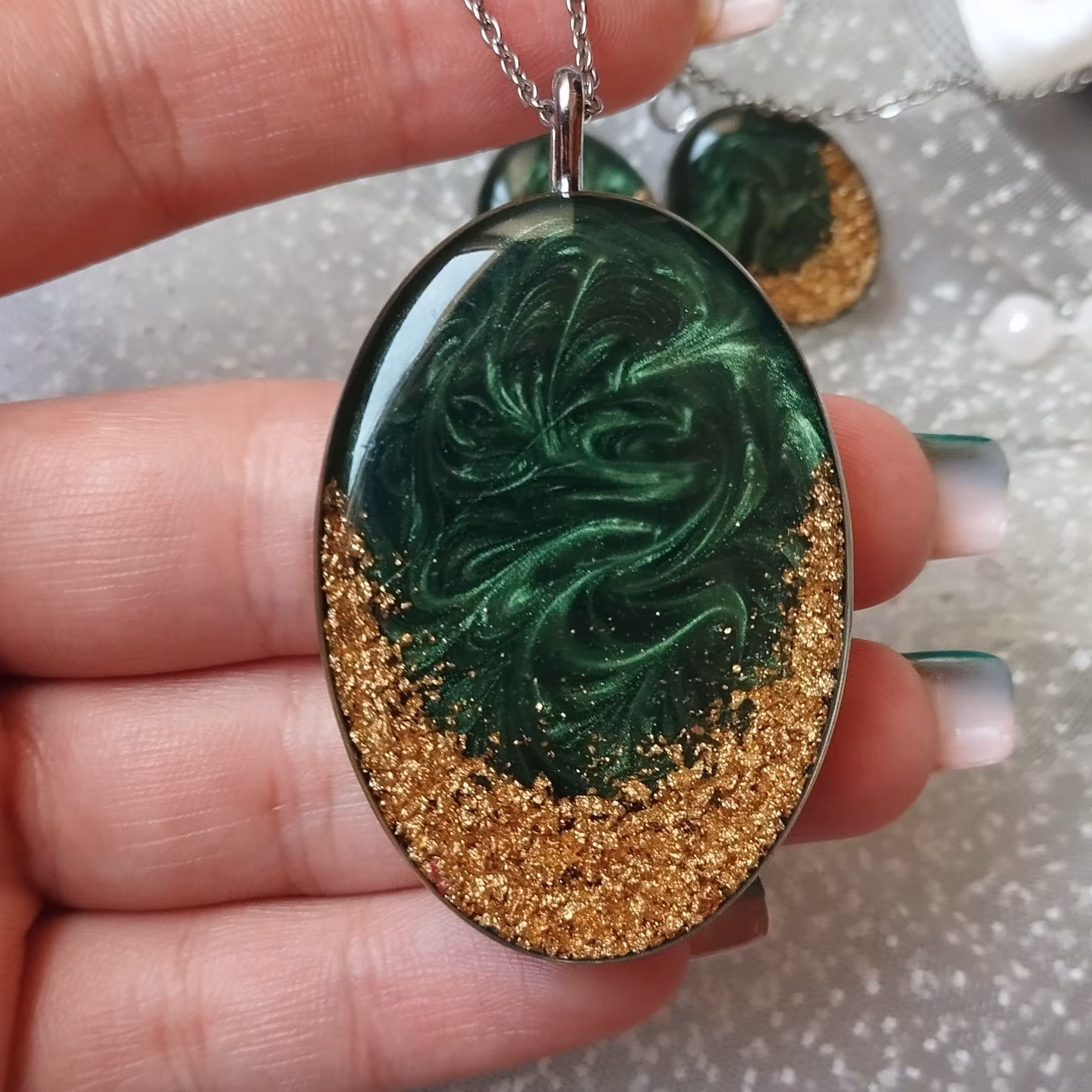 نیم ست گردنی ابریشم اتصالات استیل ضد آب ضدحساسیت و نشکن 