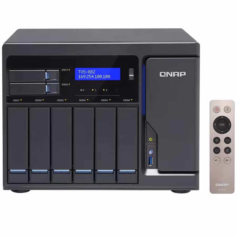 ذخیره ساز تحت شبکه کیونپ مدل تی وی اس 882 آی فایو 16 جی