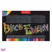 مداد رنگی 36 رنگ فابر کستل مدل بلک ادیشن جعبه فلزی 116437