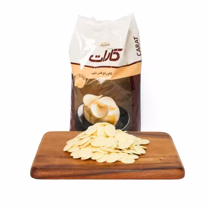 شکلات سکه ای سفید کارات 250 گرمی(بسته بندی فروشگاهی)