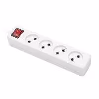 چهار خانه برق پارت مدل 653 کابل 5 متر