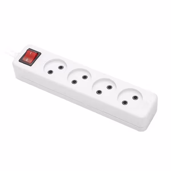 چهار خانه برق پارت مدل 653 کابل 5 متر