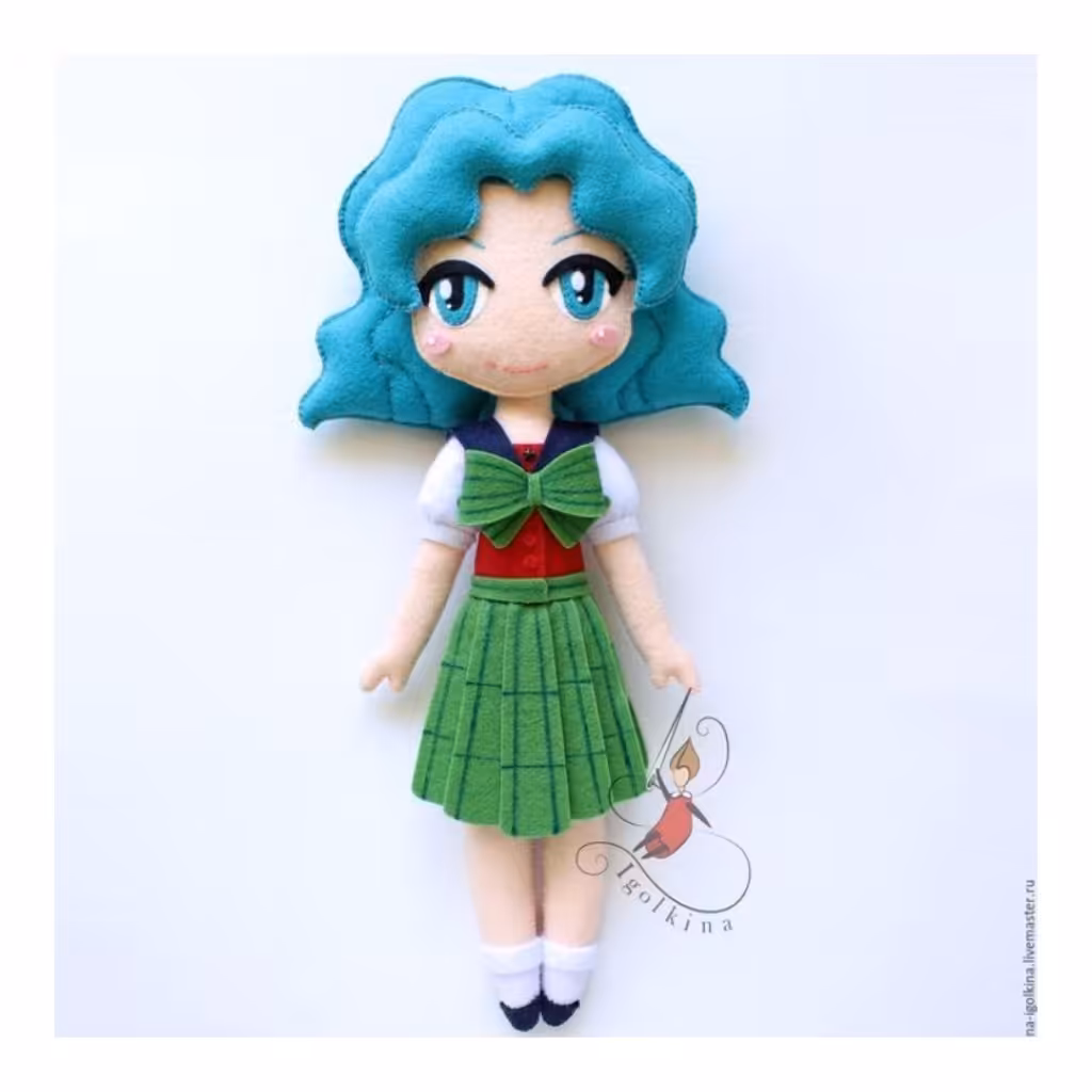 عروسک نمدی انیمه دختر