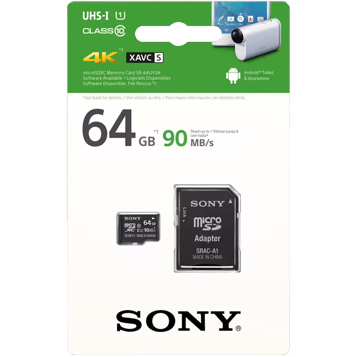 مشخصات، قیمت و خرید کارت حافظه microSDHC سونی ظرفیت 64 گیگابایت