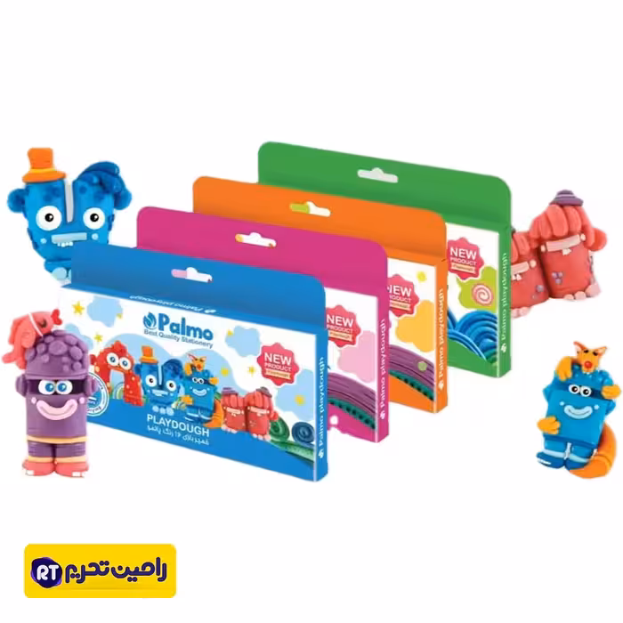 خمیر 12 رنگ مقوایی پالمو palmo