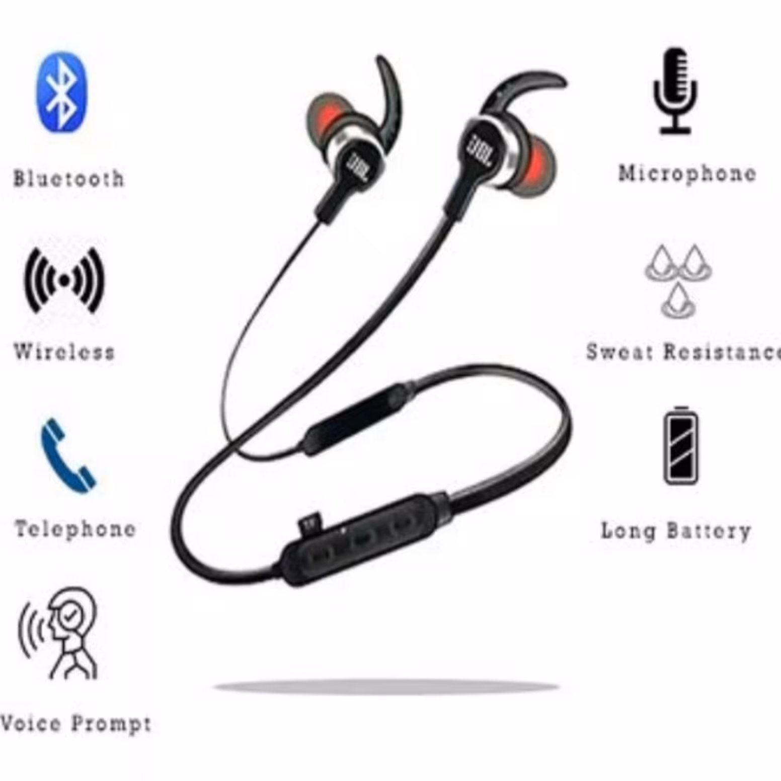 هدفون بلوتوث گردنی اورجینال جی بی ال JBLپک اصلی 