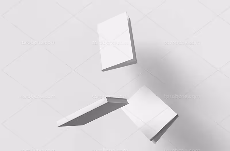 طرح موکاپ کتاب لایه باز با کیفیت | گرافیک با طعم تربچه