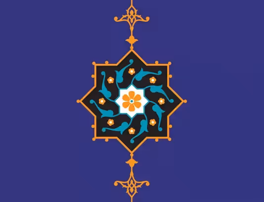 وکتور نشان و شرفه تذهیب - گرافیک با طعم تربچه