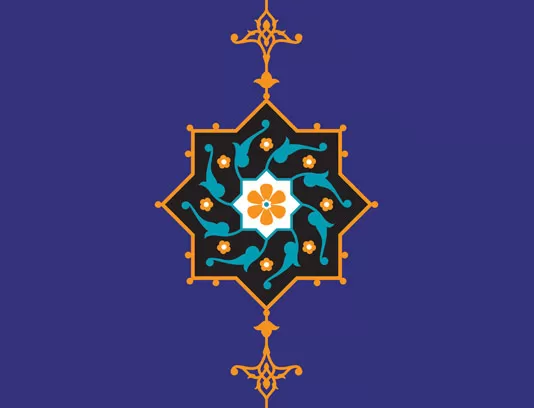 وکتور نشان و شرفه تذهیب - گرافیک با طعم تربچه